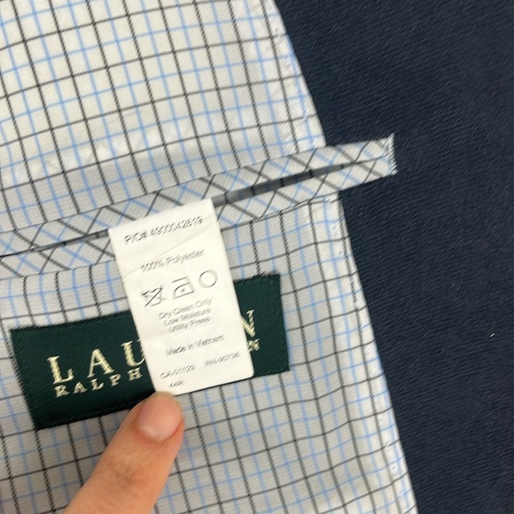 Ralph Lauren Blue Suede-Look Men's Two-Button Sport Coat - Picture 9 of 13